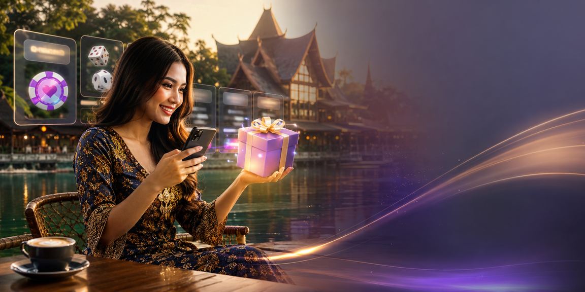 Pemain menggunakan telefon untuk log masuk ke platform 3050 di Sarawak